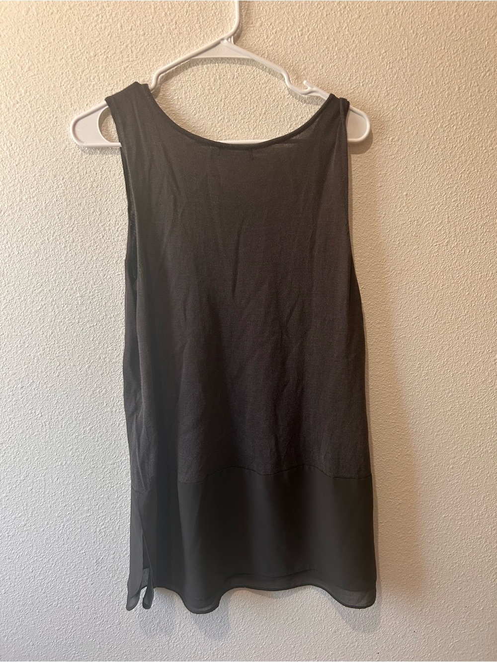 NIC+ZOE Black Layered Sleeveless Tank